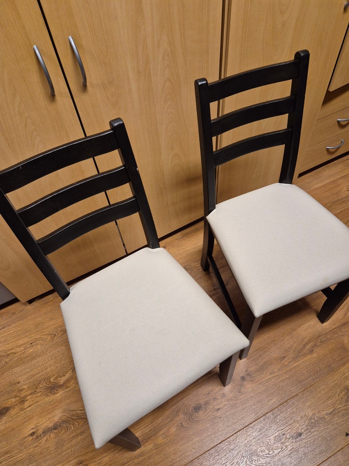 IKEA Lerhamn stoelen - 4 stuks, Ophalen, Hout, Gebruikt, Zwart