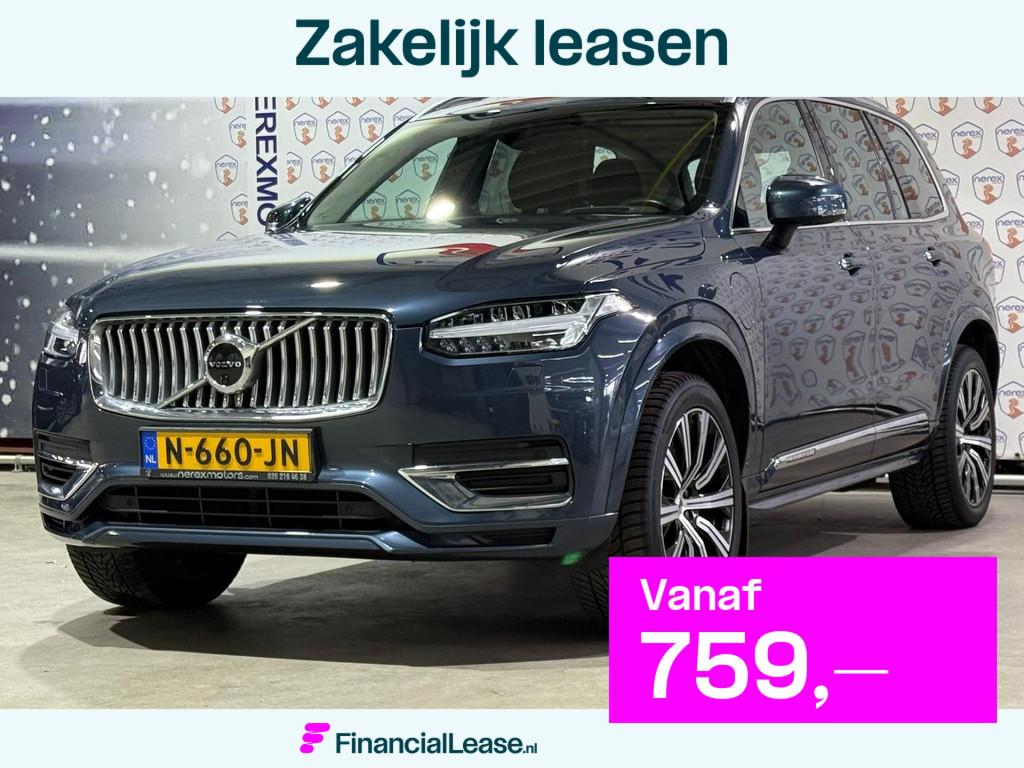 Volvo XC90 2.0 T8 Recharge AWD Inscription Exclusive |Pano|H, 12 maanden, Gebruikt, 4 cilinders, Blauw