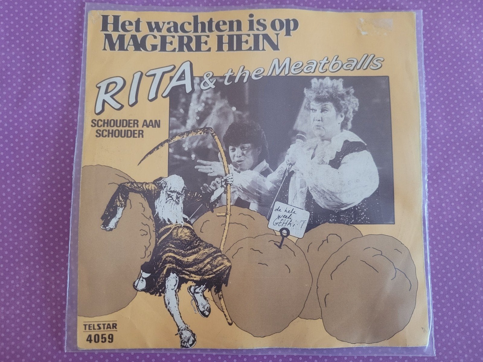 Rita Corita & The Meatballs - Het is wachten op Magere Hein, Ophalen, Zo goed als nieuw, Overige formaten, Levenslied of Smartlap
