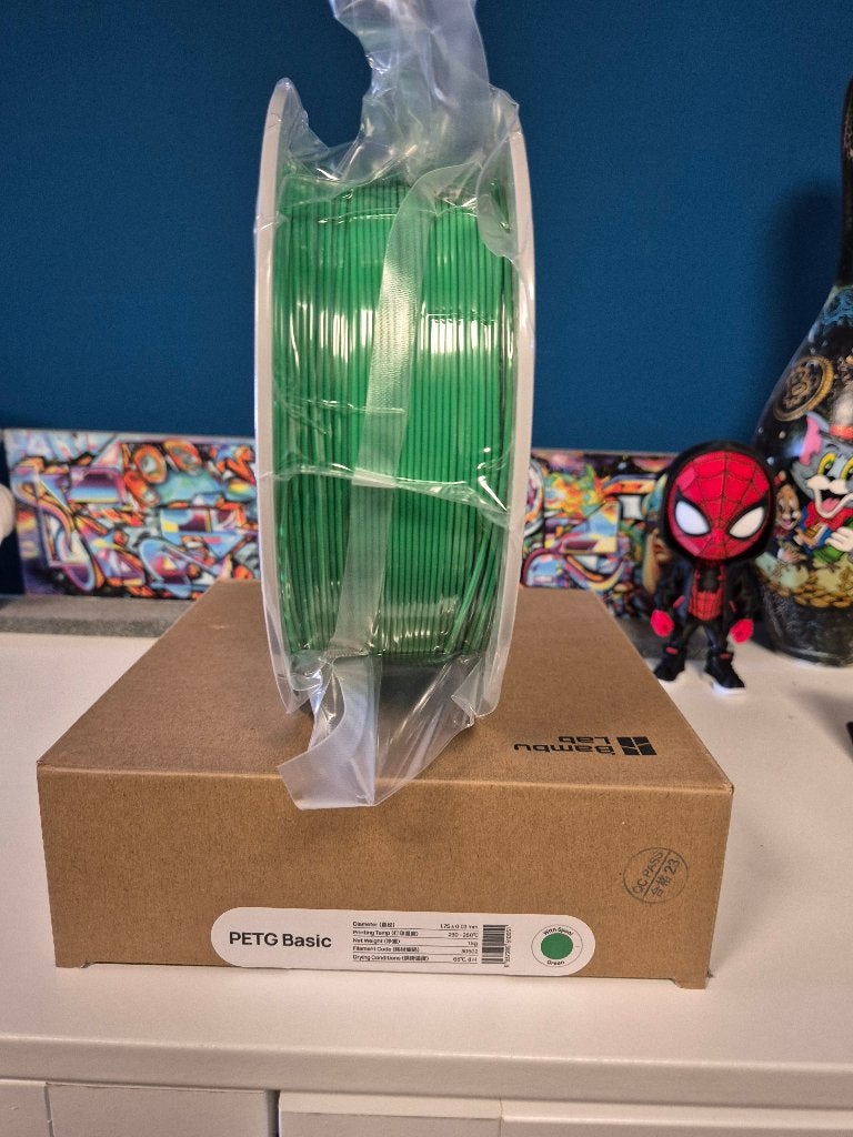 Bambu Lab PETG Basic Groen 1.75mm – 1KG, Computers en Software, 3D-printerbenodigheden, Nieuw, Filamentrollen, Ophalen of Verzenden