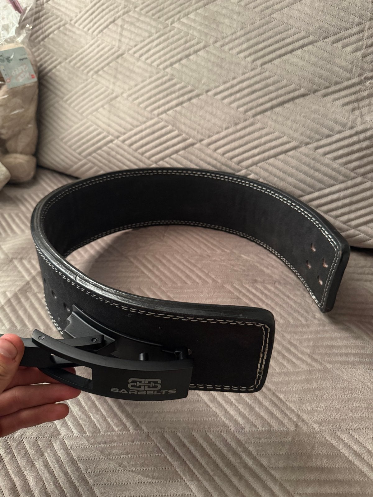 Barbelts Lever Belt - Zwart 10mm (Maat S), Sport en Fitness, Ophalen, Zo goed als nieuw, Rug, Overige typen
