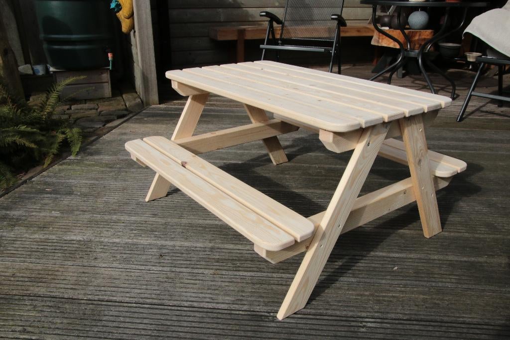 kinderpicknicktafel, Nieuw, Rechthoekig, Hout, Ophalen