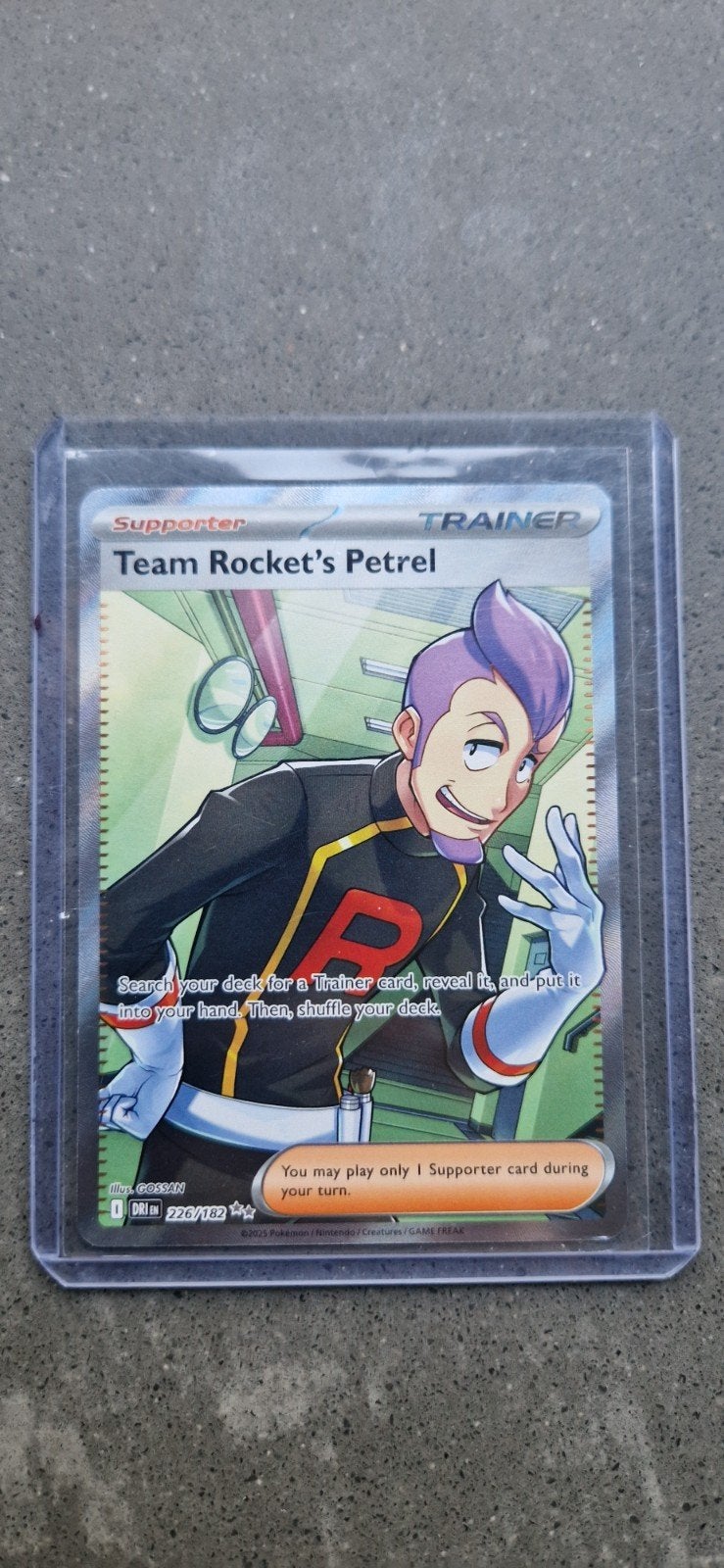 Team Rocket's Petrel Supporter 226/182, Ophalen of Verzenden, Zo goed als nieuw, Losse kaart