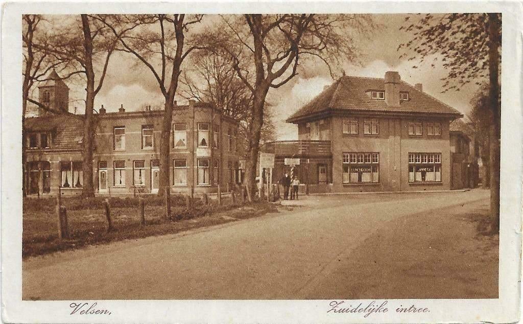 AK Velsen - Zuidelijke intree, Verzenden, 1920 tot 1940, Ongelopen, Noord-Holland