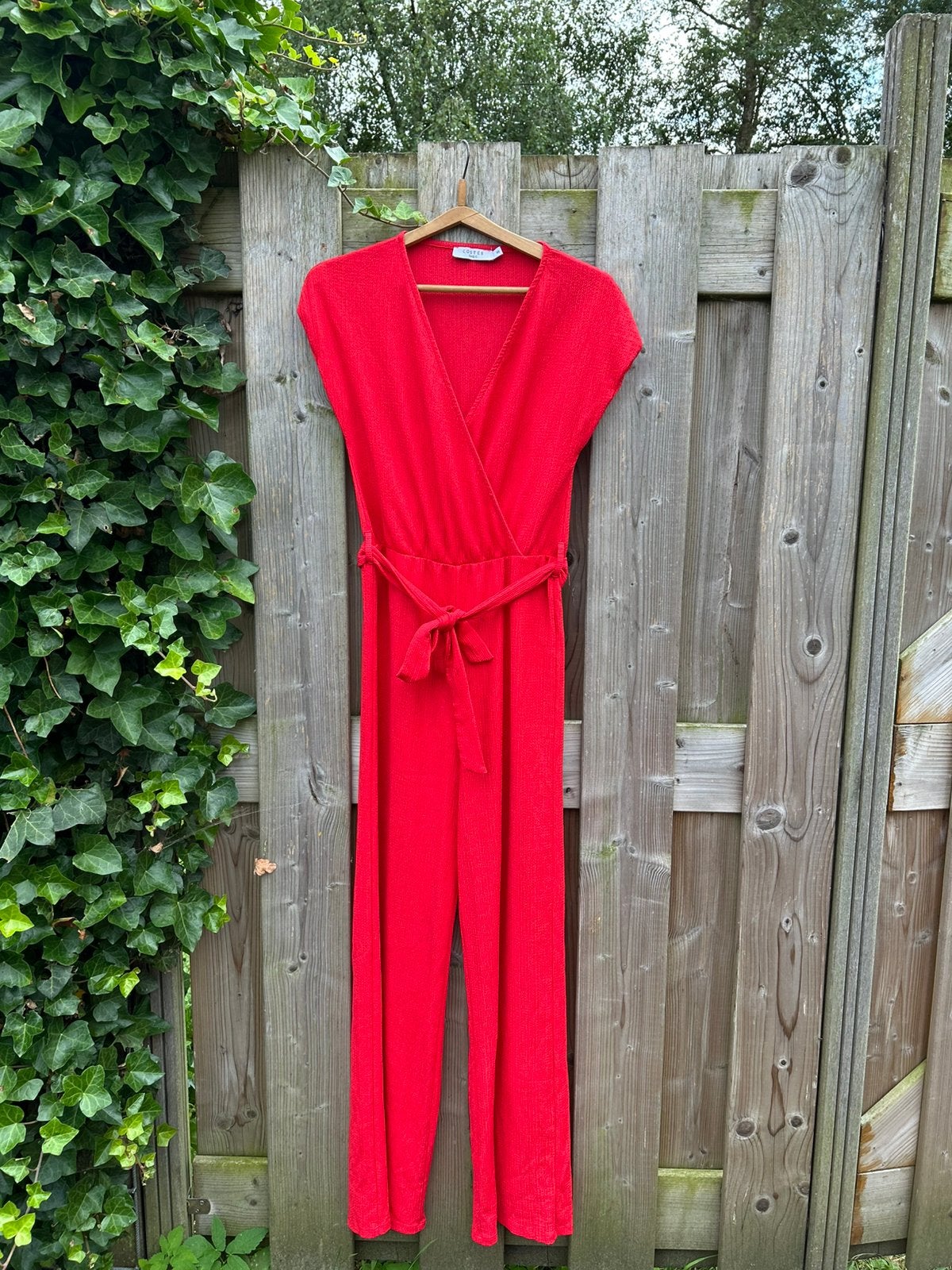 Costes jumpsuit | Rood, XS, Ophalen of Verzenden, Zo goed als nieuw, Maat 34 (XS) of kleiner, Rood