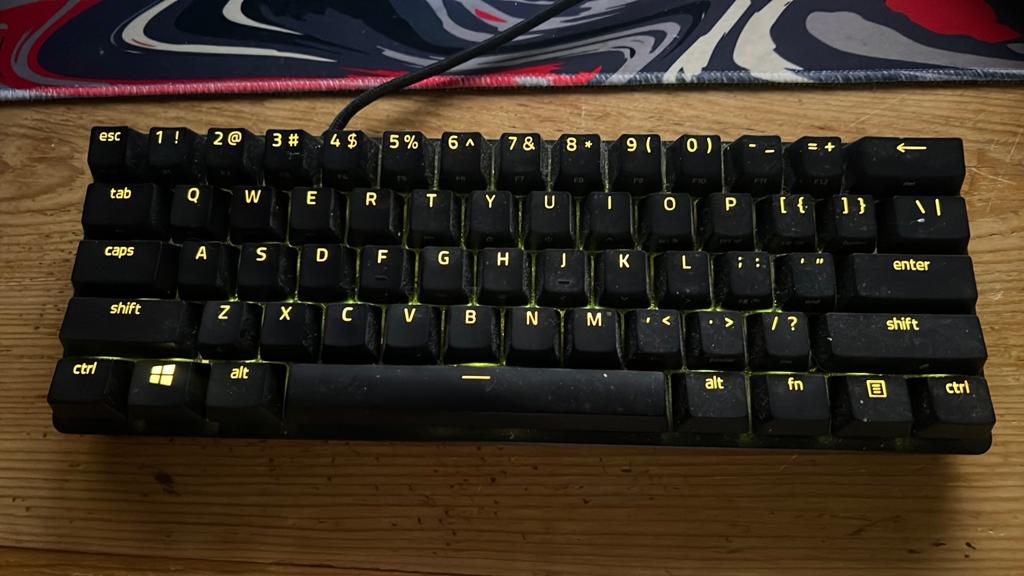 Razer huntsman mini 60% mechanisch toetsenbord, Computers en Software, Toetsenborden, Gaming toetsenbord, Ophalen of Verzenden