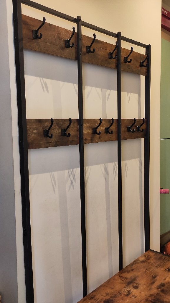 Acaza Kapstokmeubel 12 haken met schoenenrek 186x100x40cm, Huis en Inrichting, Zo goed als nieuw, Metaal, 150 tot 200 cm, Ophalen