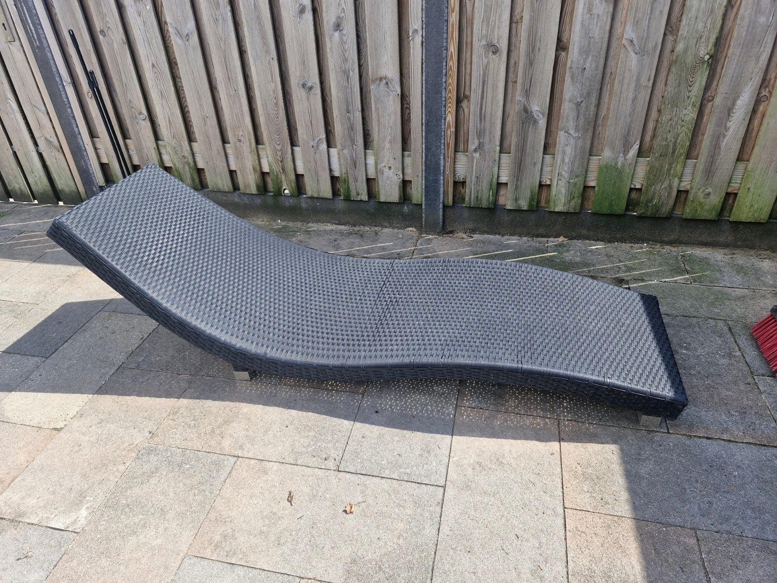 2x Tarrington House Wicker Ligbed - Zwart, Ophalen, Gebruikt, Wicker