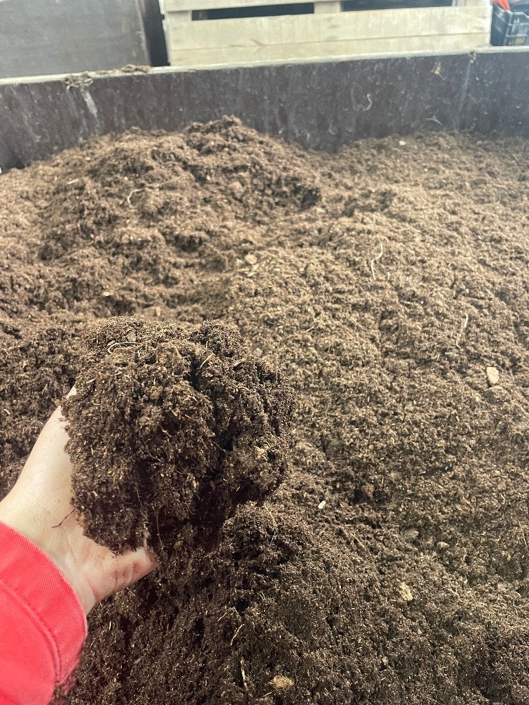 Potgrond eenmalig gebruikt 24m3, Ophalen, Potgrond