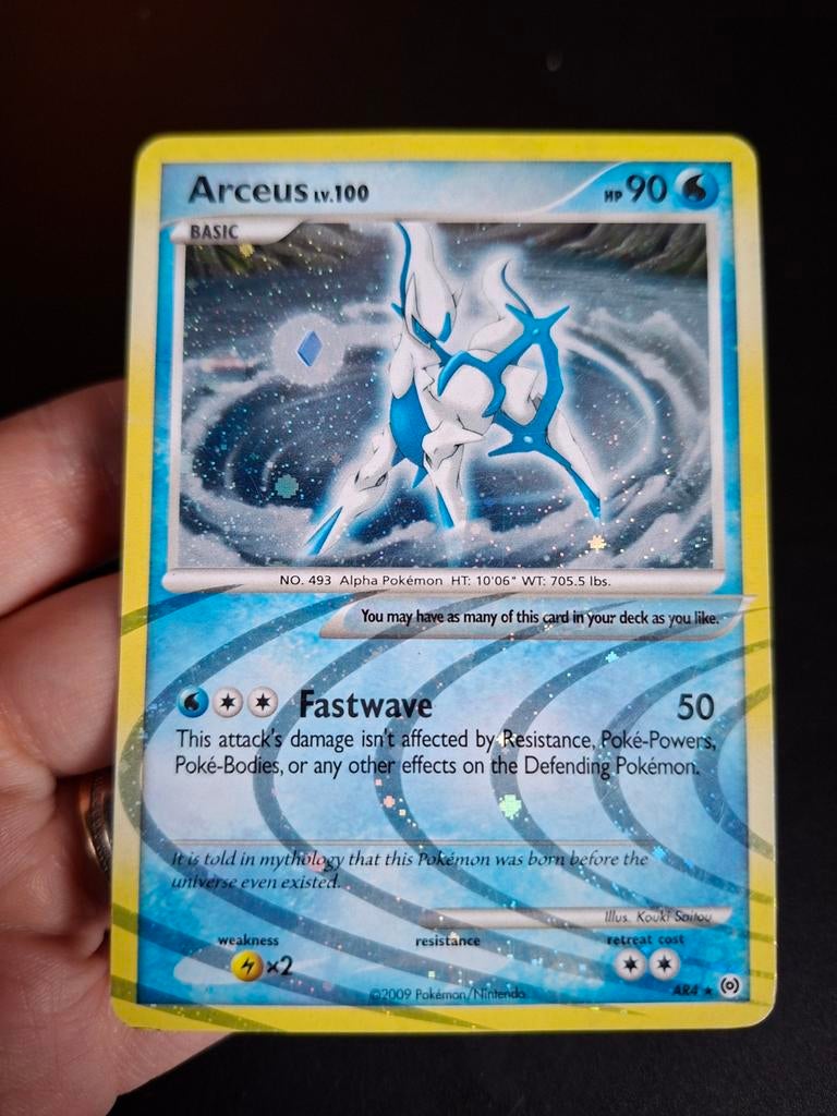 Arceus LV.100 Pokémon kaart - Arceus, Ophalen of Verzenden, Gebruikt, Losse kaart, Foil