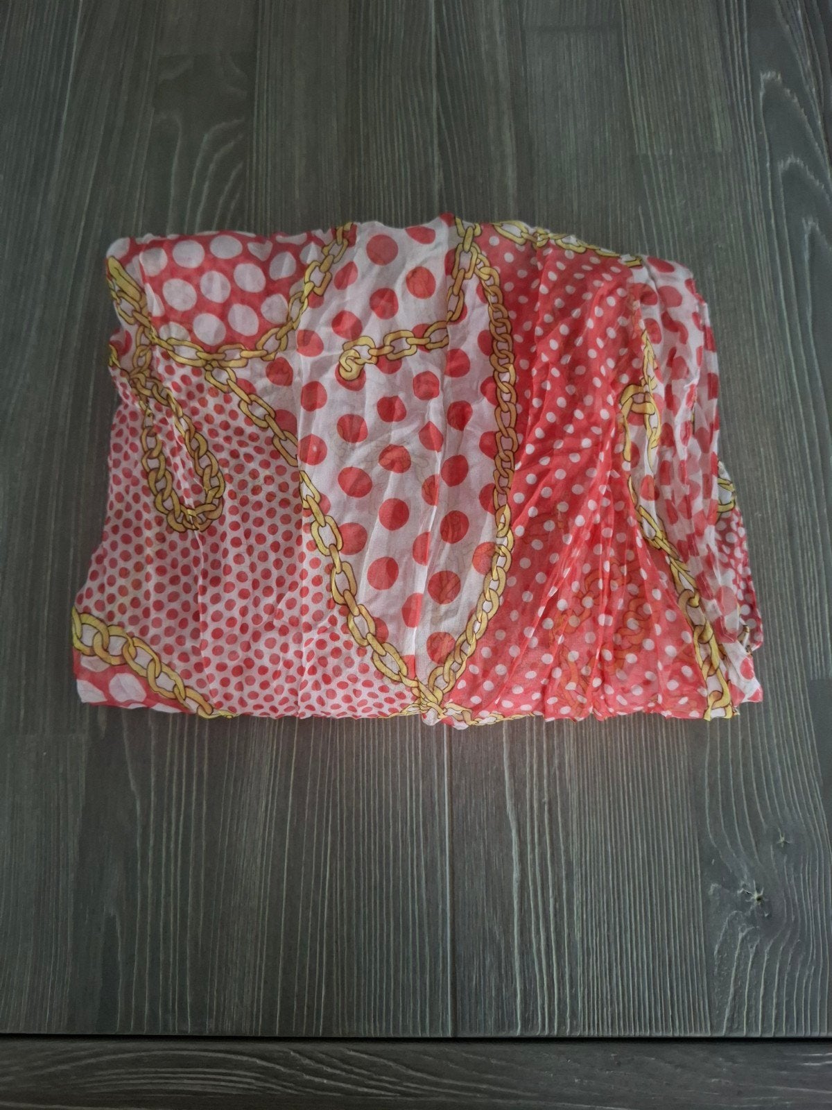 Nieuw David & Alex Sjaal met stippen en kettingprint, Maat 46/48 (XL) of groter, Nieuw, Ophalen of Verzenden, David & Alex