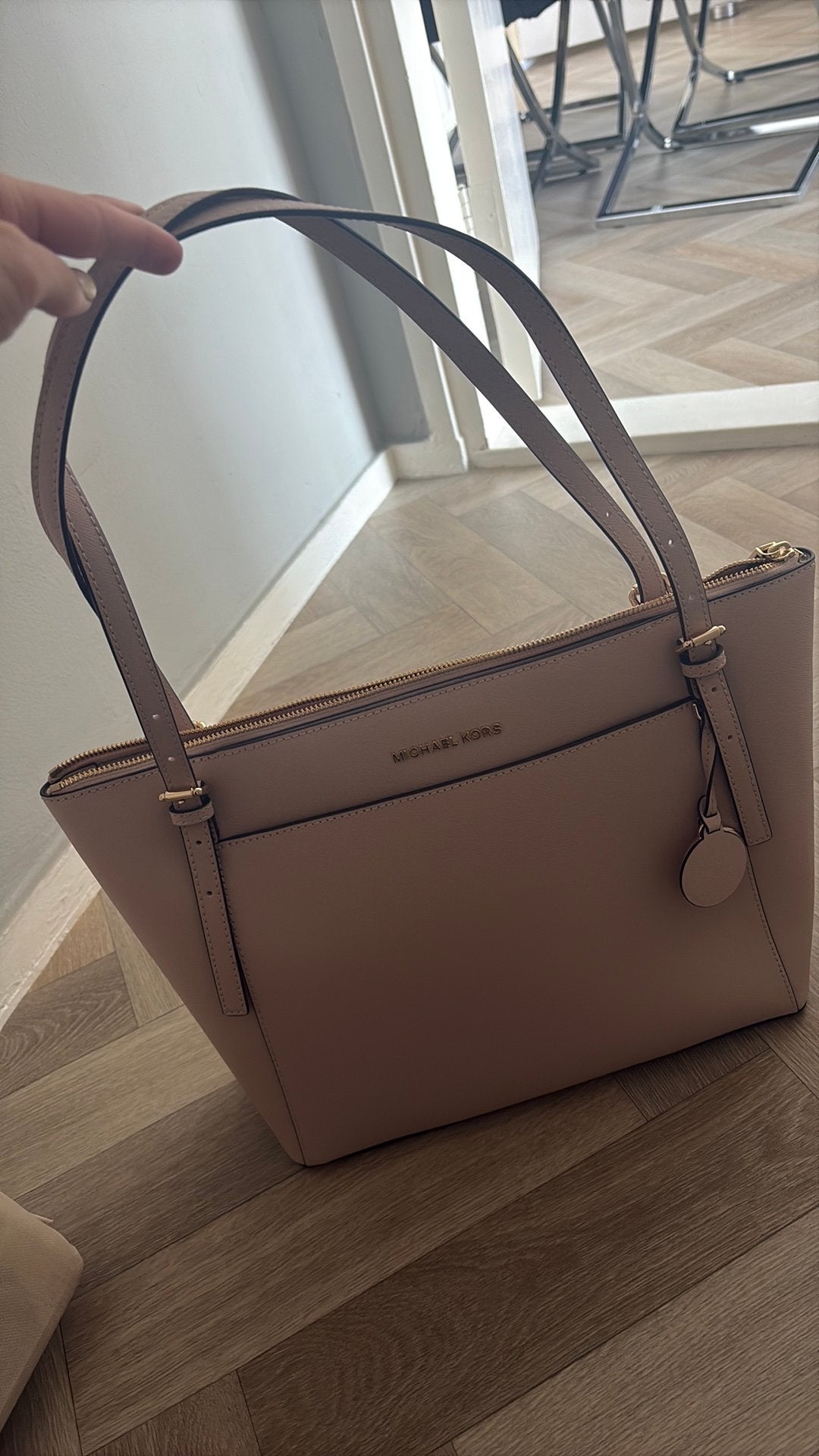 Michael Kors tas, Ophalen of Verzenden, Zo goed als nieuw, Roze, Shopper