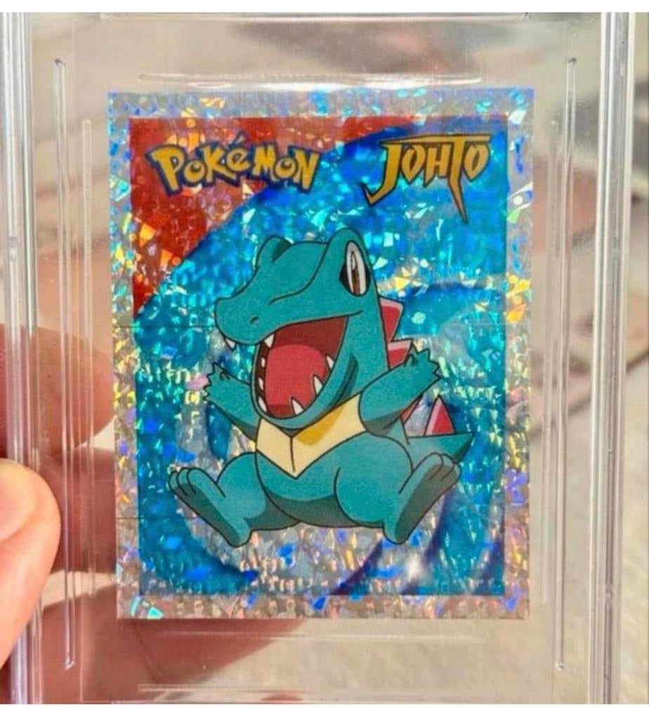 Grade-10 Totodile Merlin Pokemon Stickers 2001 Series 3-43, Hobby en Vrije tijd, Verzamelkaartspellen | Pokémon, Ophalen of Verzenden