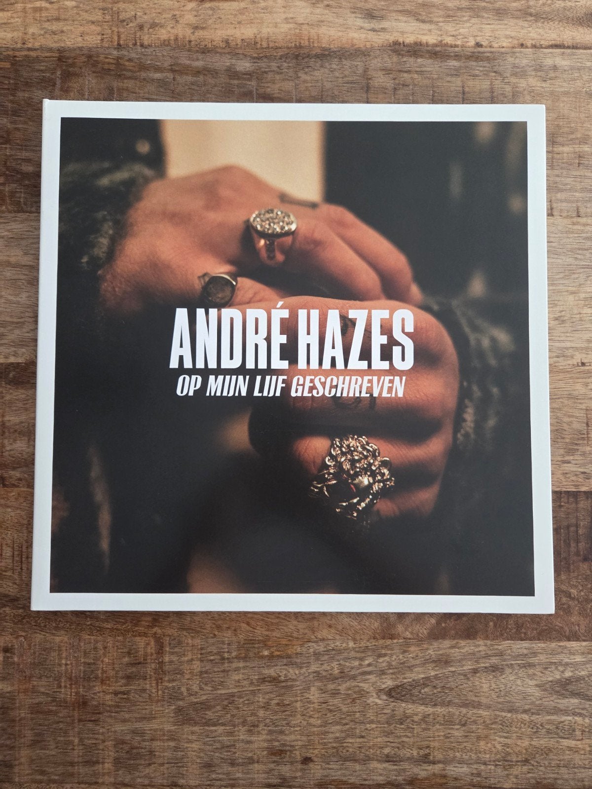 Lp Andre Hazes op mijn lijf geschreven met Handtekening, Ophalen of Verzenden, Zo goed als nieuw, 12 inch