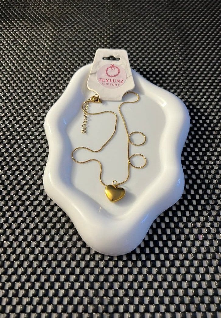 Roestvrijstalen ketting met hartje, Sieraden, Tassen en Uiterlijk, Kettinghangers, Overige materialen, Verzenden, Nieuw, Hart