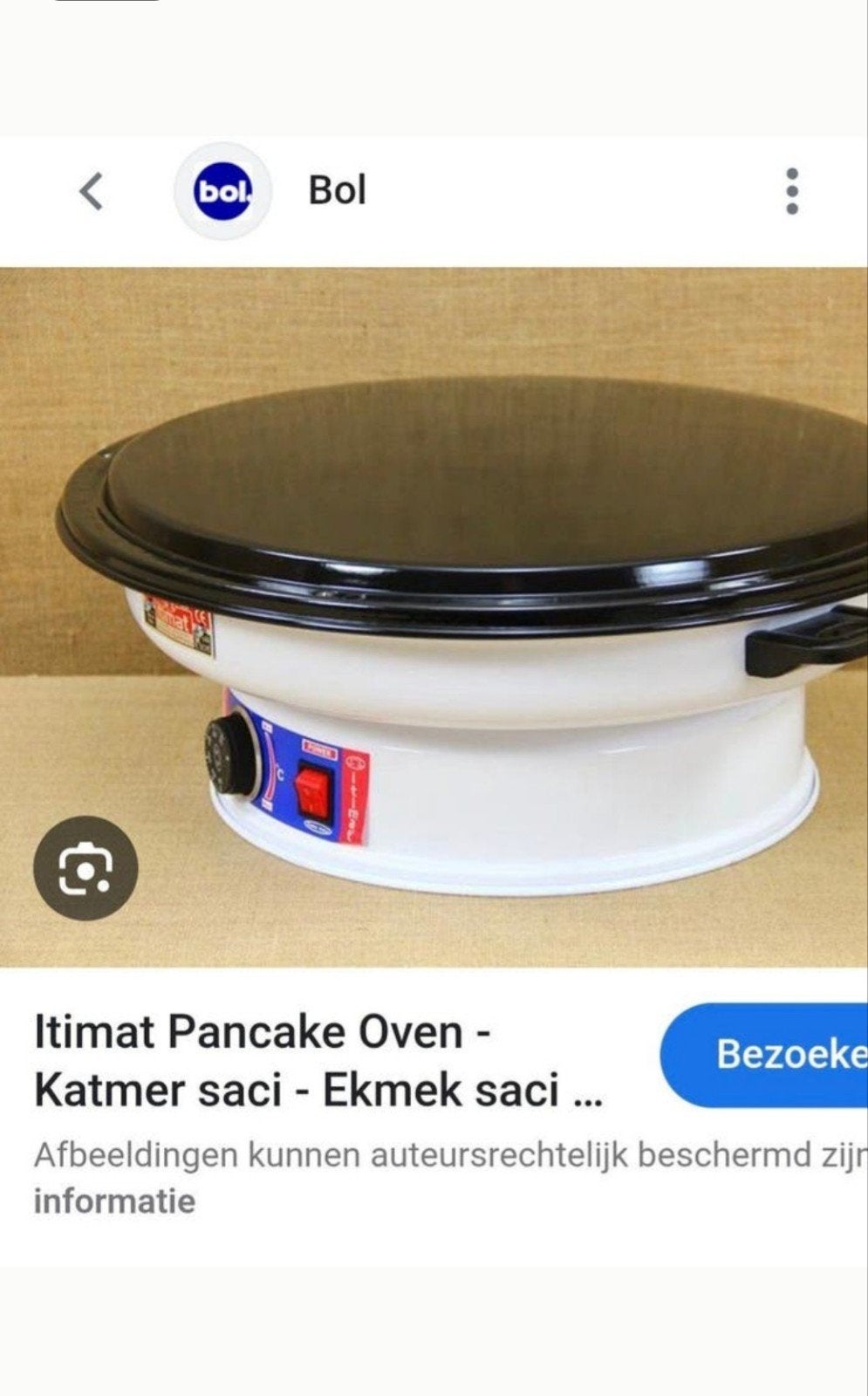 Pizza pannekoeken oven.Katmer gözleme sacı Nieuw., Ophalen, Nieuw
