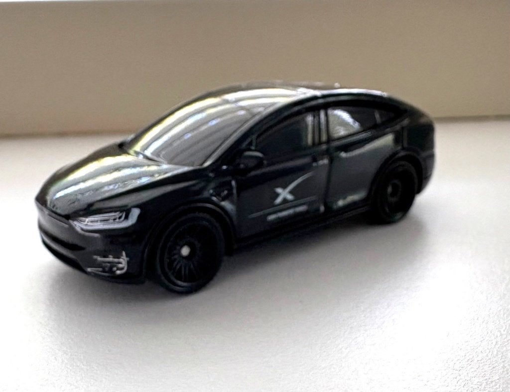Matchbox Tesla Model X ZWART SPACEX, Ophalen of Verzenden, Nieuw, Auto