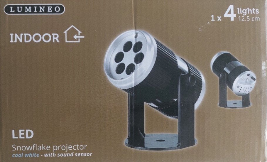Feest: LED Snowflake projector (z.g.a.n.), Ophalen of Verzenden, Zo goed als nieuw, Versiering, Overige
