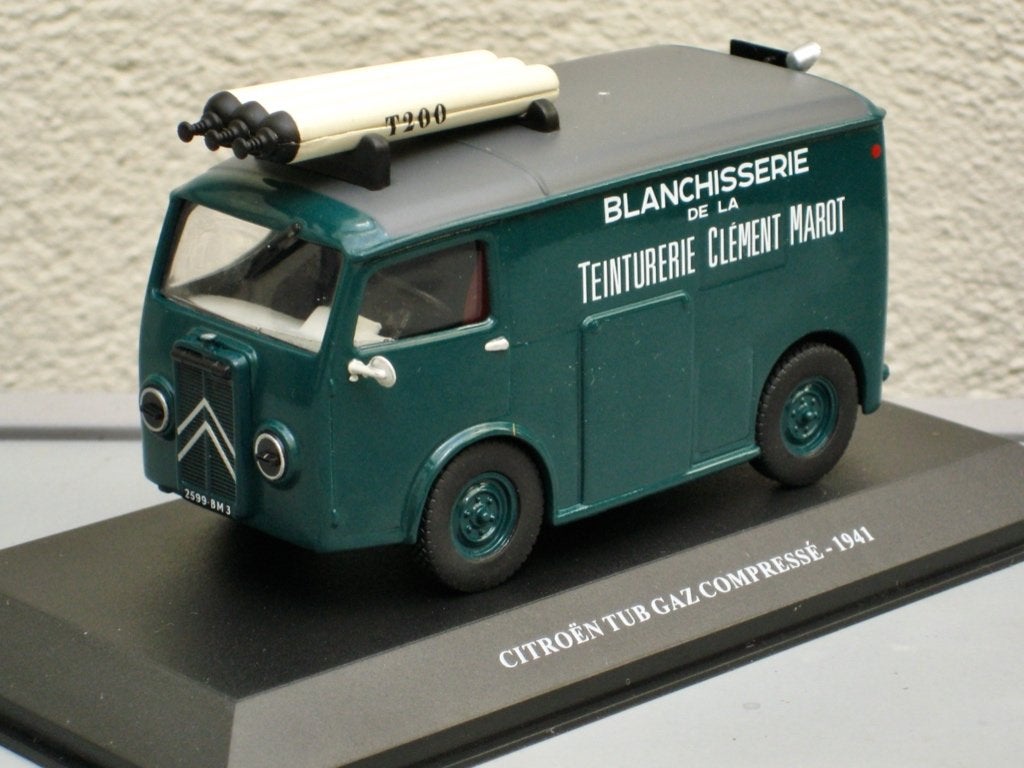 Citroen TUB Clément Marot 1941 gasflessen Altaya 1:43, Hobby en Vrije tijd, Modelauto's | 1:43, Ophalen of Verzenden, Nieuw, Auto