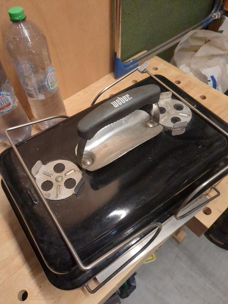 Weber Go-Anywhere Houtskoolbarbecue - Draagbaar en Compact, Ophalen of Verzenden, Gebruikt, Weber