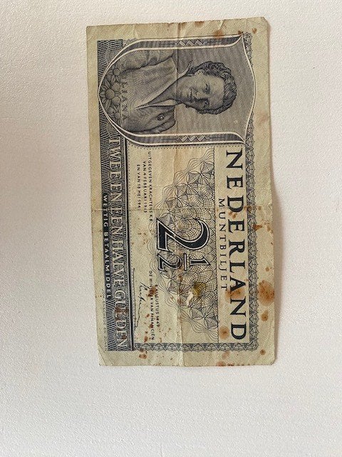 muntbiljet 2,50 gulden 1949, Postzegels en Munten, Ophalen of Verzenden, 2½ gulden