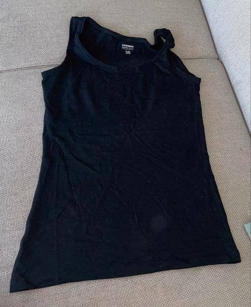 Hemd singlet top topje zwart zwarte 36, Verzenden, Zwart, Zo goed als nieuw, Maat 36 (S)