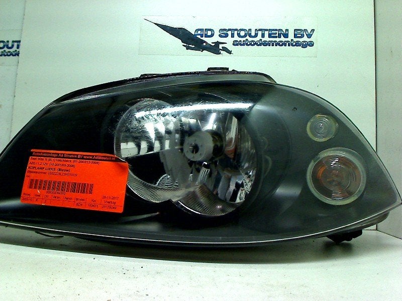 Koplamp Links Seat Ibiza III (6L1) (2002-02/2006-06), Service@seat.de, Seat, Seat Deutschland GmbH, Gebruikt