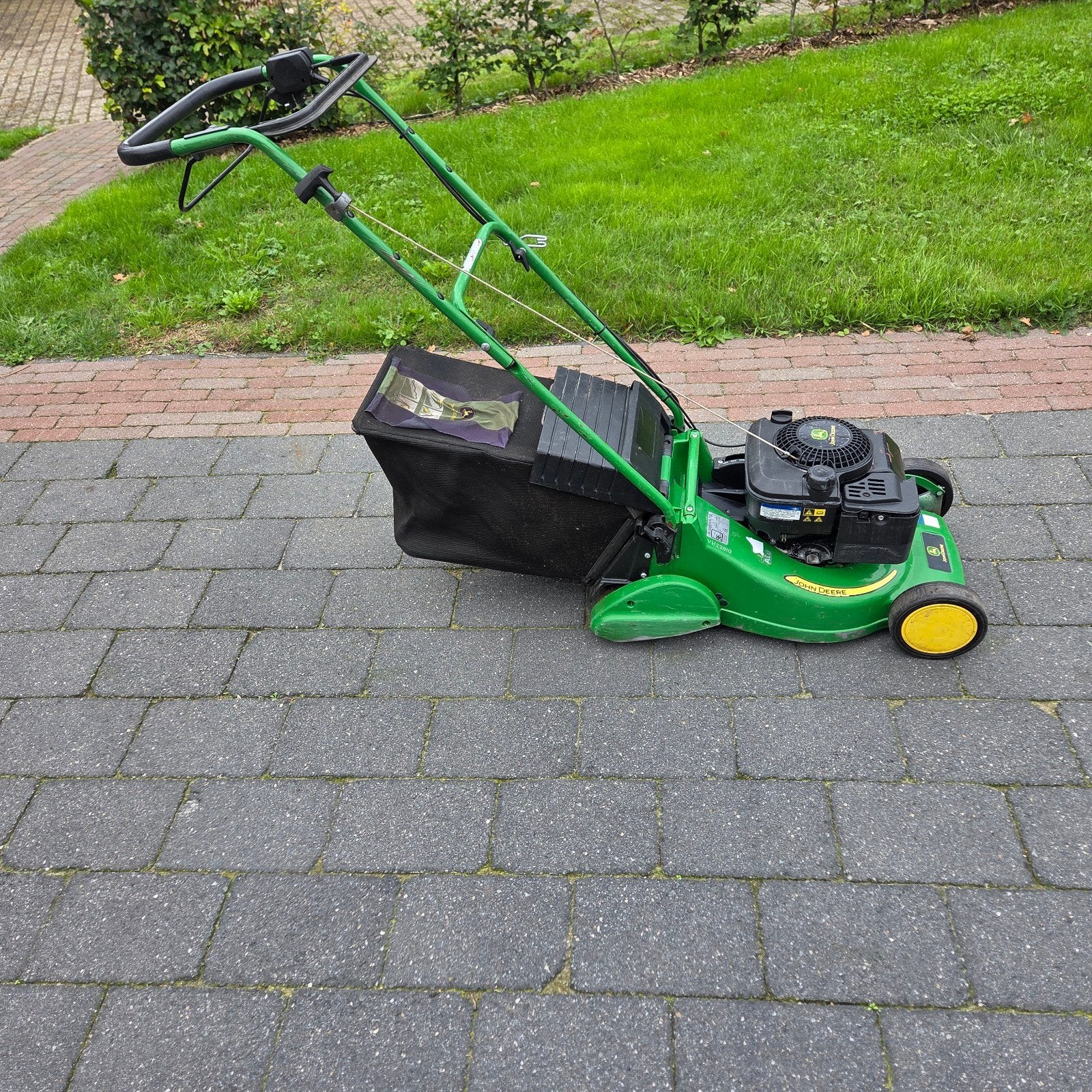 John Deere R43RS Benzine Grasmaaier - Goede Staat, Tuin en Terras, Cirkelmaaier, Gebruikt, 40 t/m 49 cm, Ophalen