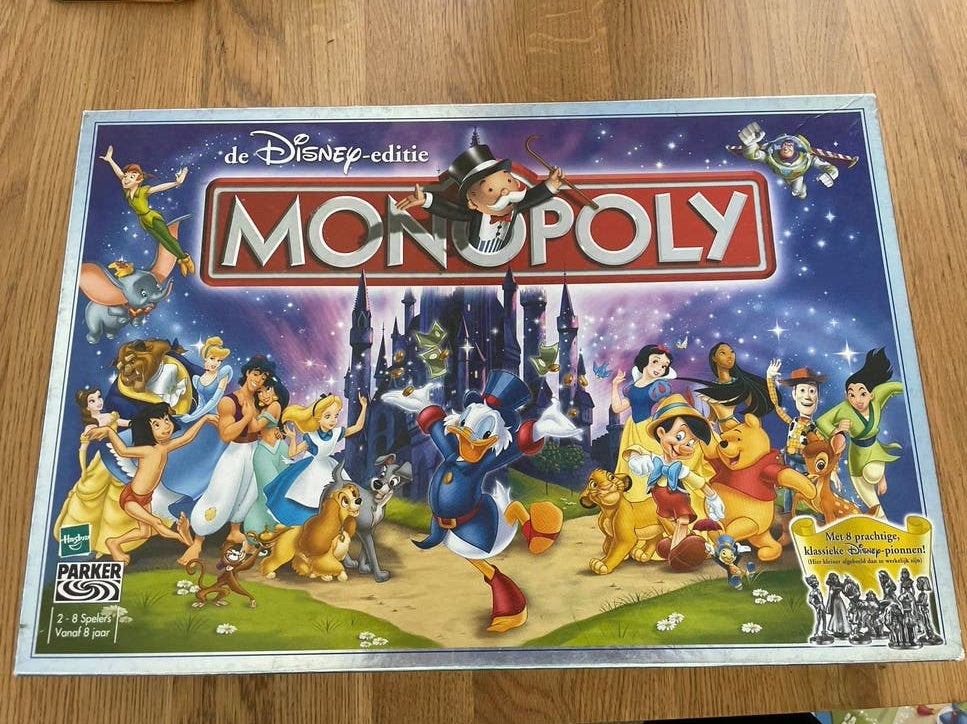 Monopoly Disney Editie Bordspel, Drie of vier spelers, Ophalen of Verzenden, Gebruikt