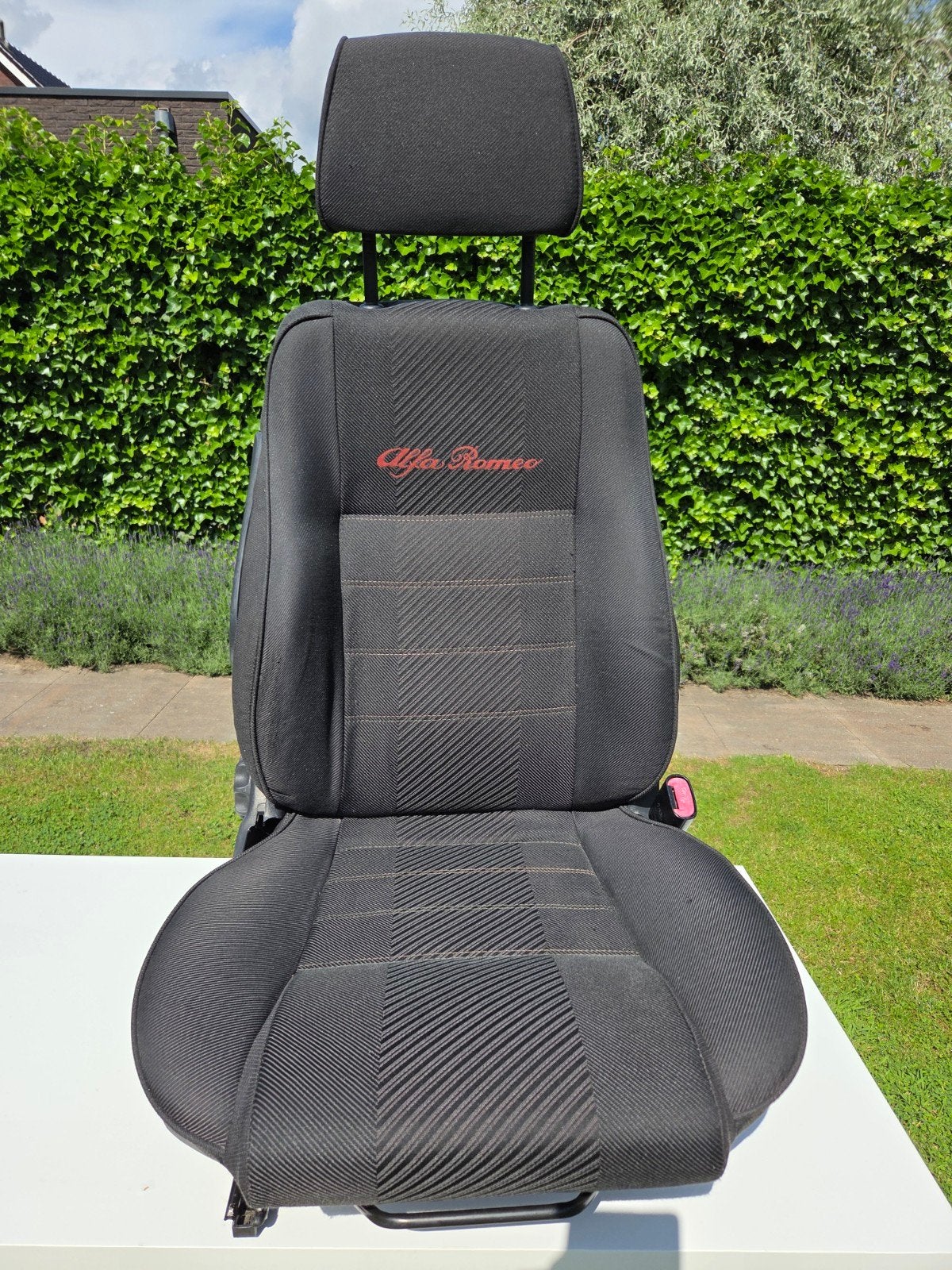 Alfa Romeo 156 Sportpakket stoel + achterbank Zwart Stof, Ophalen, Gebruikt, Alfa Romeo