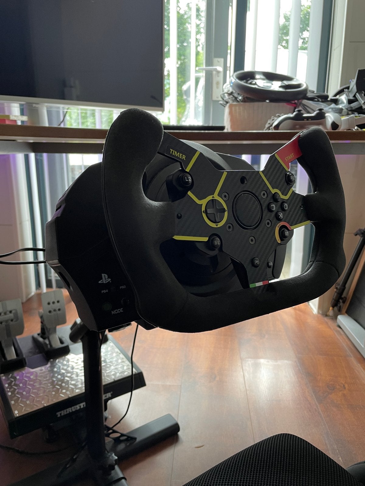 Thrustmaster T300RS met T-LCM Loadcell pedalen, Spelcomputers en Games, Spelcomputers | Overige, Zo goed als nieuw, Overige merken