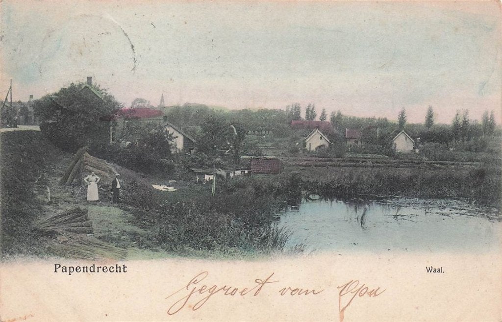 702-222-045 Papendrecht Waal, Verzenden, Voor 1920, Zuid-Holland