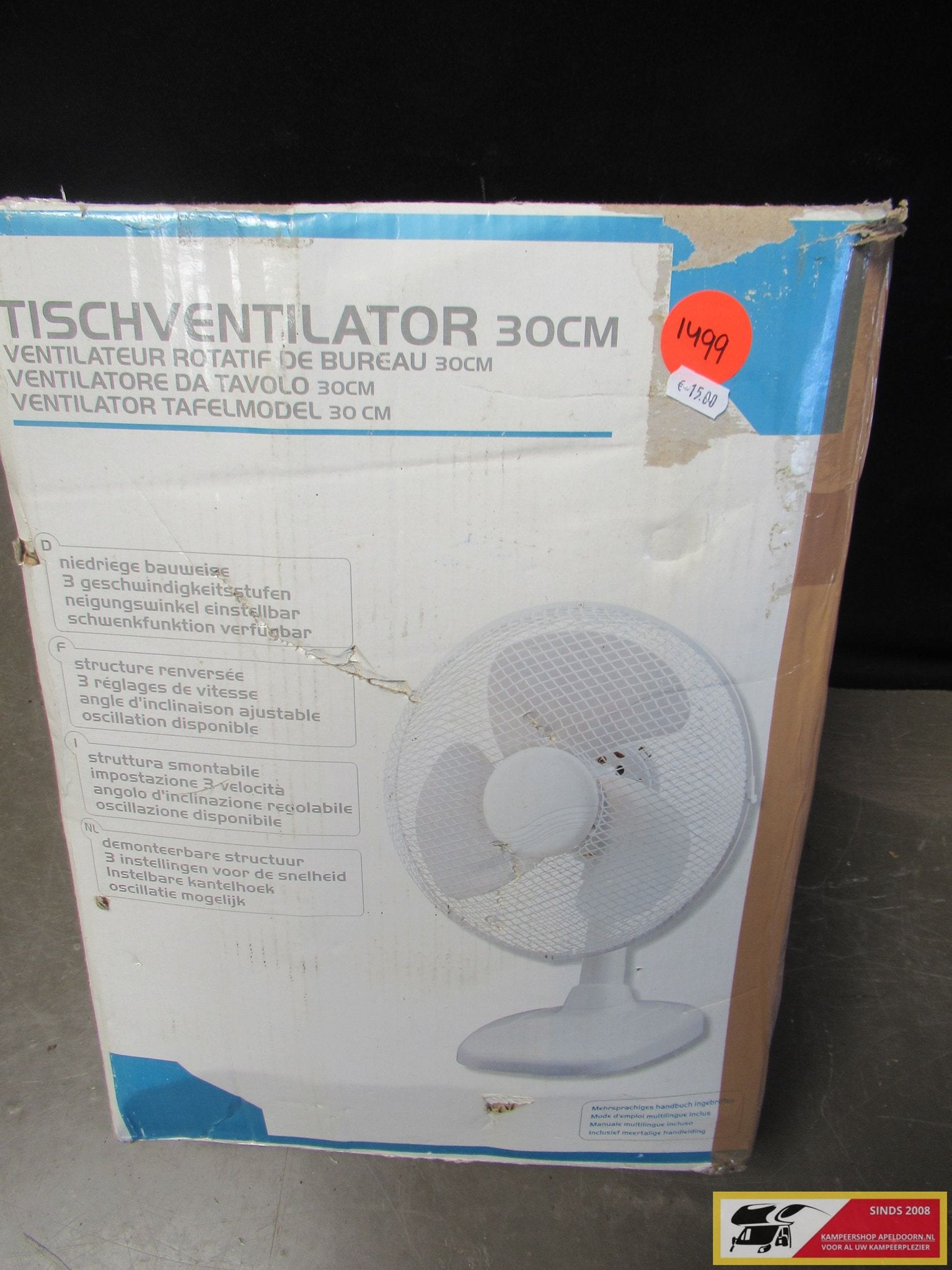 tafelventilator nr. 1499, Gebruikt, -, -, Ophalen of Verzenden