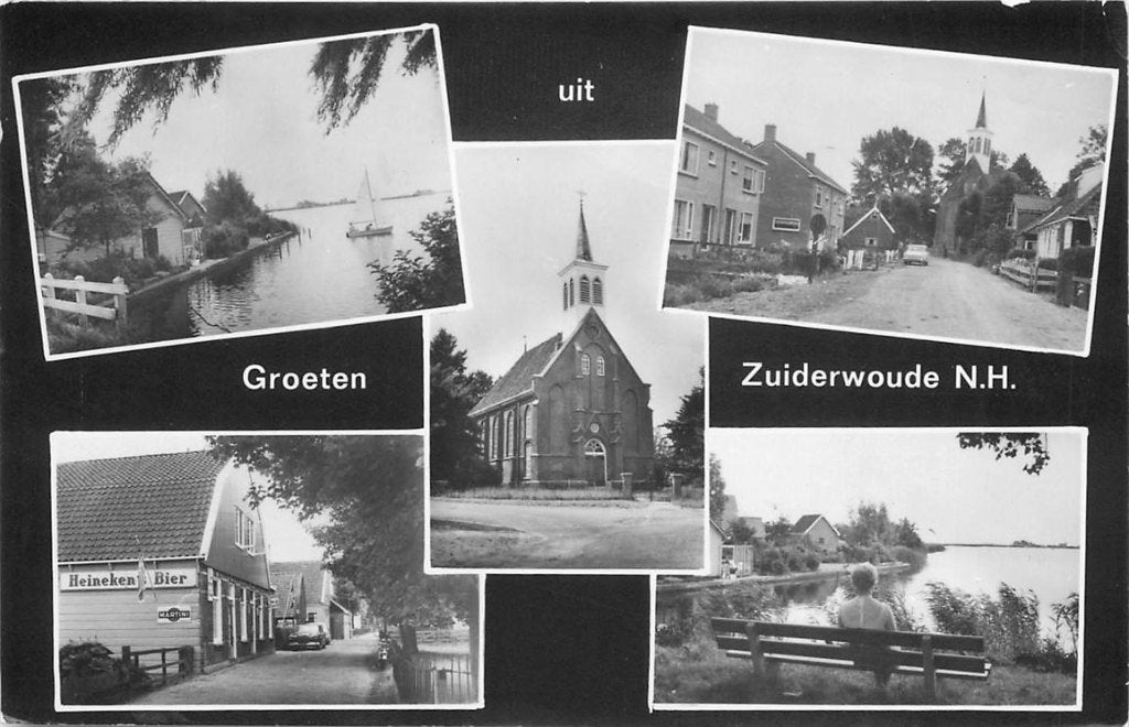 378-285-043 Zuiderwoude NH Groeten uit, Verzenden, Voor 1920, Noord-Holland