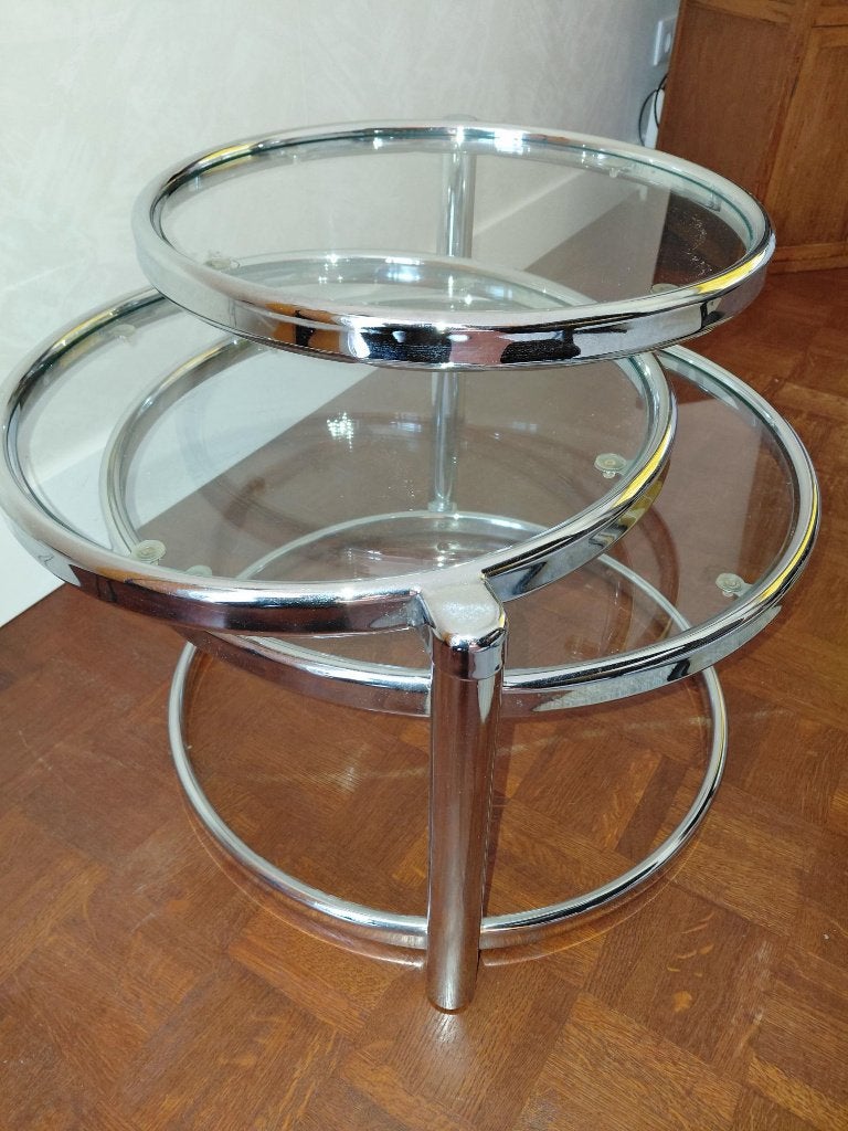 salontafel, Huis en Inrichting, Tafels | Salontafels, Ophalen, Gebruikt, 50 tot 100 cm, Rond