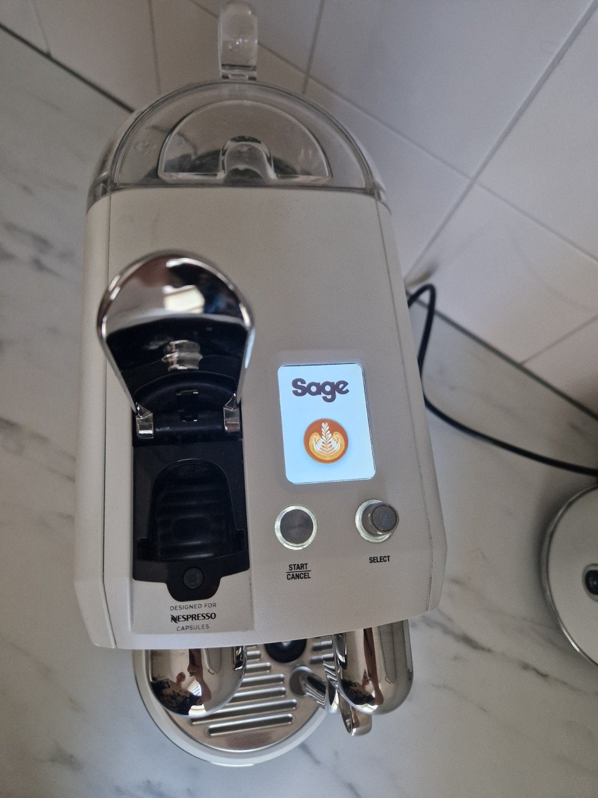 Sage Nespresso Creatista Plus - Zo goed als nieuw, Witgoed en Apparatuur, Koffiezetapparaten, Ophalen, Koffiepads en cups, Espresso apparaat