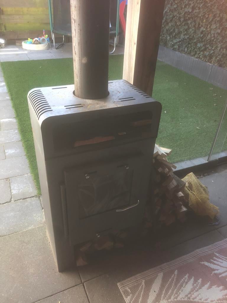 Houtkachel met pijp, Tuin en Terras, Tuinhaarden, Ophalen, Gebruikt