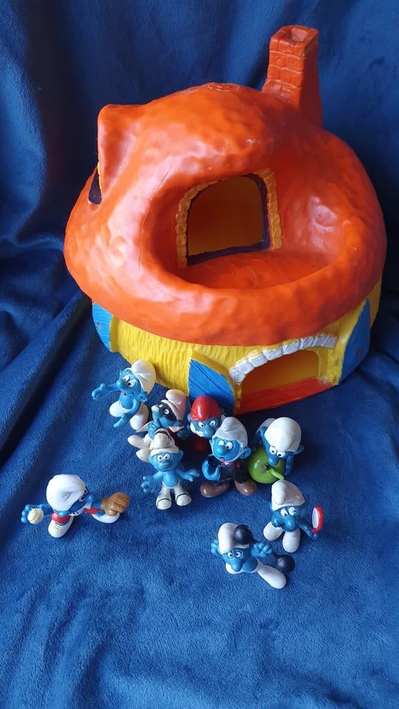Smurfen huis en Smurfen, Verzamelen, Smurfen, Ophalen of Verzenden, Zo goed als nieuw, Verschillende Smurfen