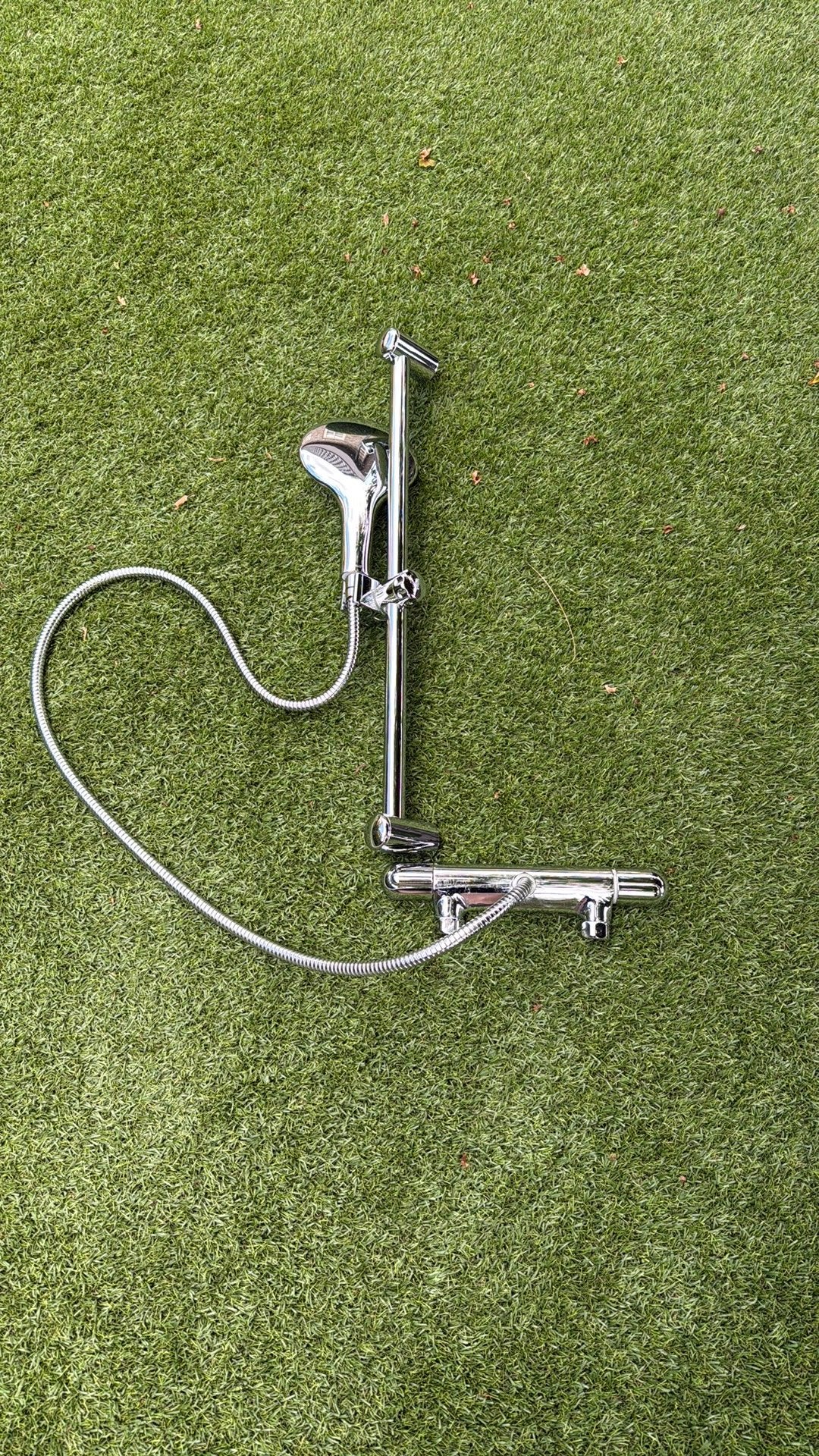 Douchestang met sproeier, Ophalen of Verzenden, Gebruikt, Chroom, Douche