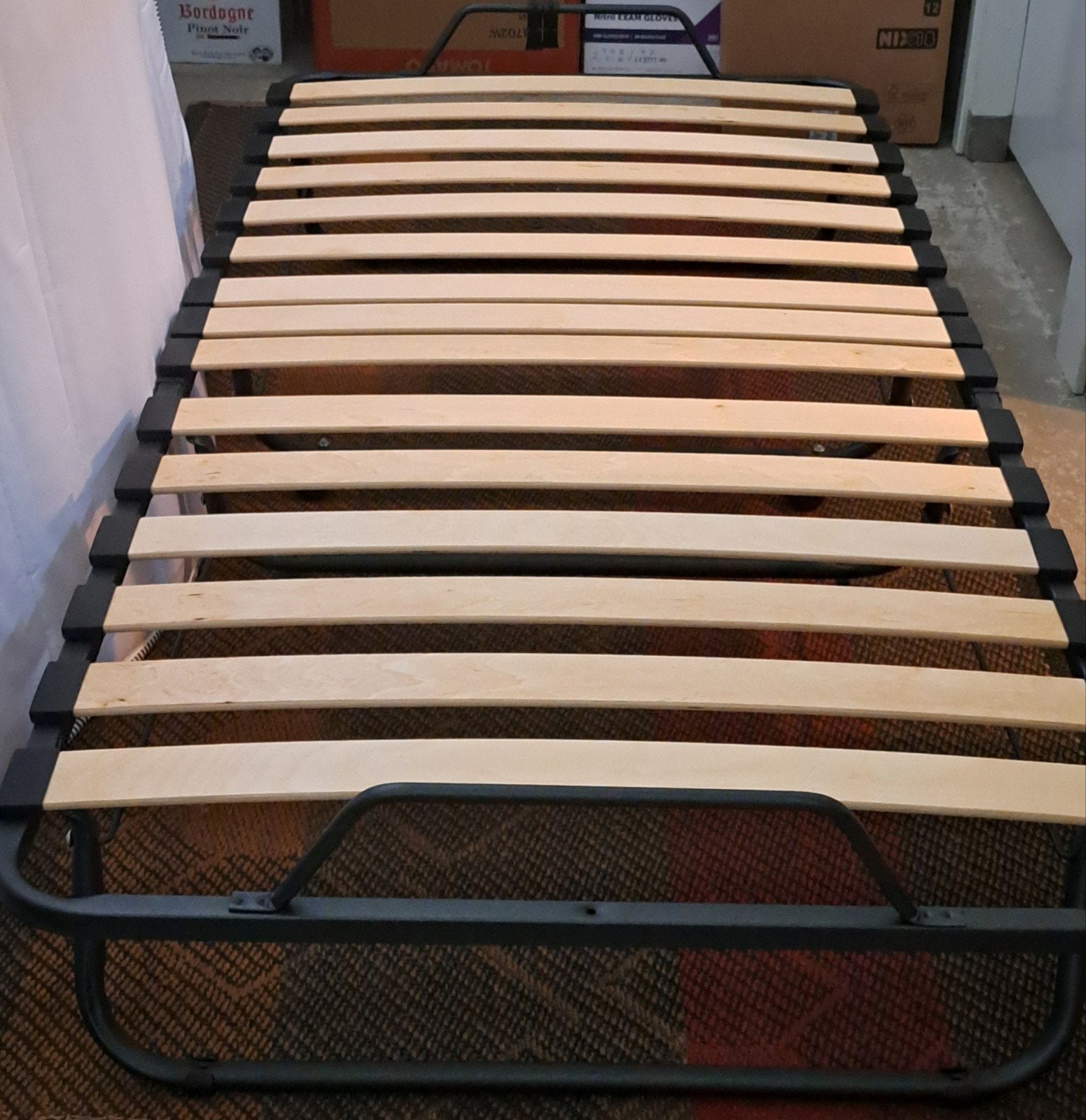 Opklapbed., Ophalen, Zo goed als nieuw, Eenpersoons, 90 cm