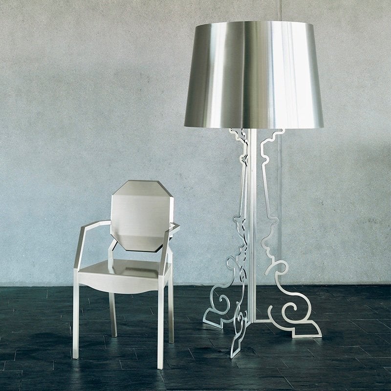 Vintage Franse Paris barok stijl vloerlampen 185 cm 3 stuks, Ophalen, Zo goed als nieuw, Glas, 150 tot 200 cm