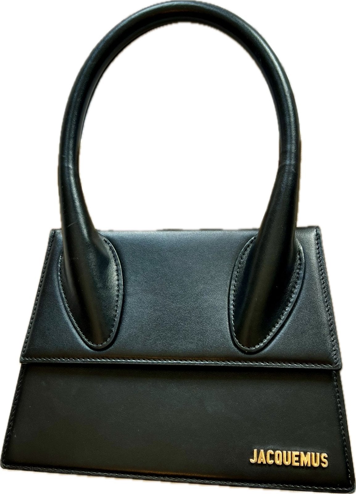Jacquemus Le Chiquito Grande tas – zwart – bon & stofzak, Ophalen, Zo goed als nieuw, Zwart, Handtas