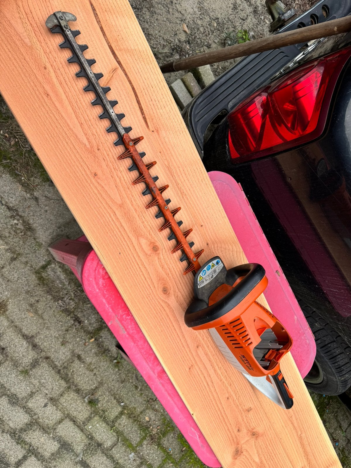 Stihl heggenschaar HSA 86, Tuin en Terras, Ophalen of Verzenden, Gebruikt, Accu