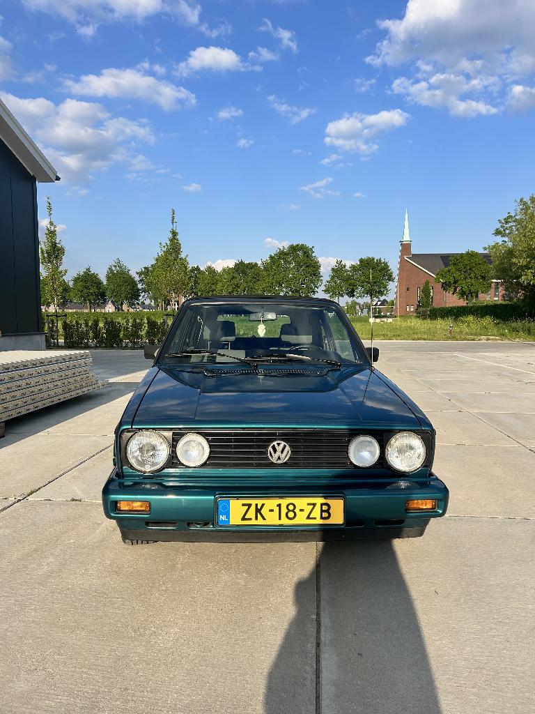 Volkswagen Golf 1.8 Cabriolet 72KW U9 1991 Groen, Voorwielaandrijving, 4 cilinders, Cabriolet, 1006 kg