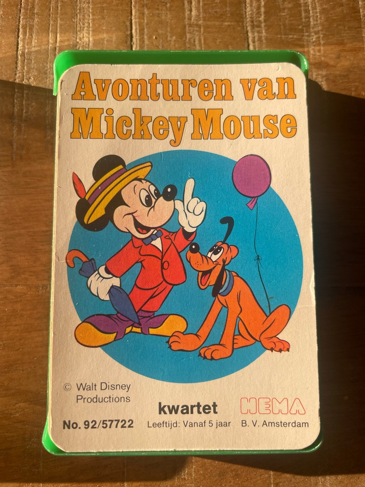Kwartetspel Avonturen van Mickey Mouse - HEMA, Drie of vier spelers, Ophalen of Verzenden, Gebruikt