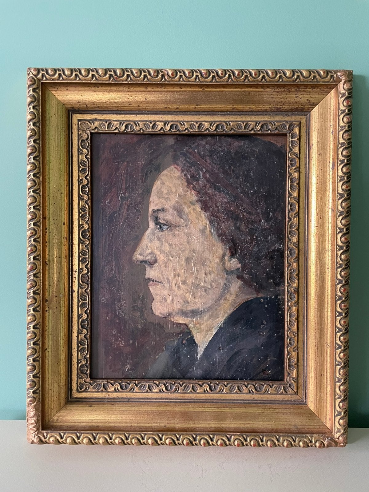 Vrouwenportret op paneel | ‘Haagse School’ | 1875-1925, Paneel, Nederlandse school, Portret of Personen, Ophalen of Verzenden