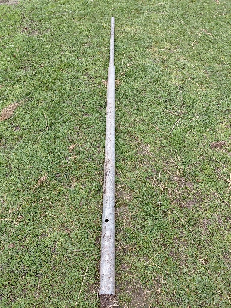 Gegalvaniseerde flespaal voor verkeersbord, Tuin en Terras, Palen, Balken en Planken, Ophalen, Gebruikt, 250 cm of meer, Palen