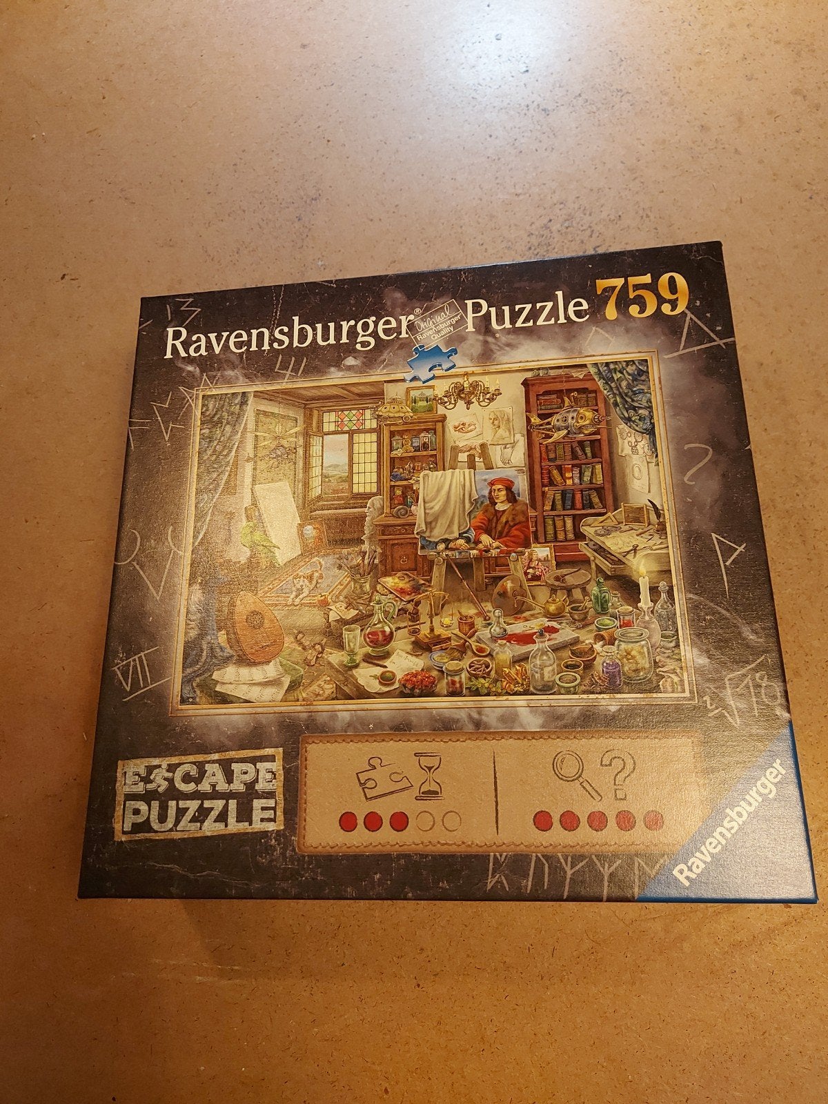 Ravensburger Escape Puzzle - Artist Studio Da Vinci, Ophalen of Verzenden, 500 t/m 1500 stukjes, Zo goed als nieuw, Legpuzzel