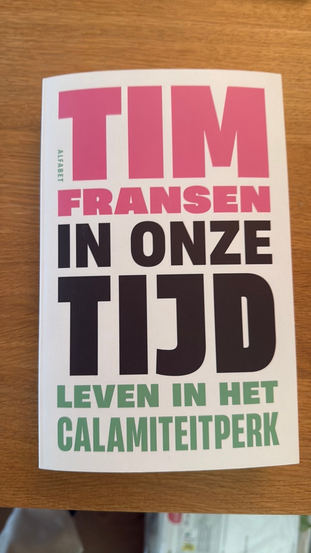 Boek : in onze tijd van tim fransen, Ophalen of Verzenden, Zo goed als nieuw