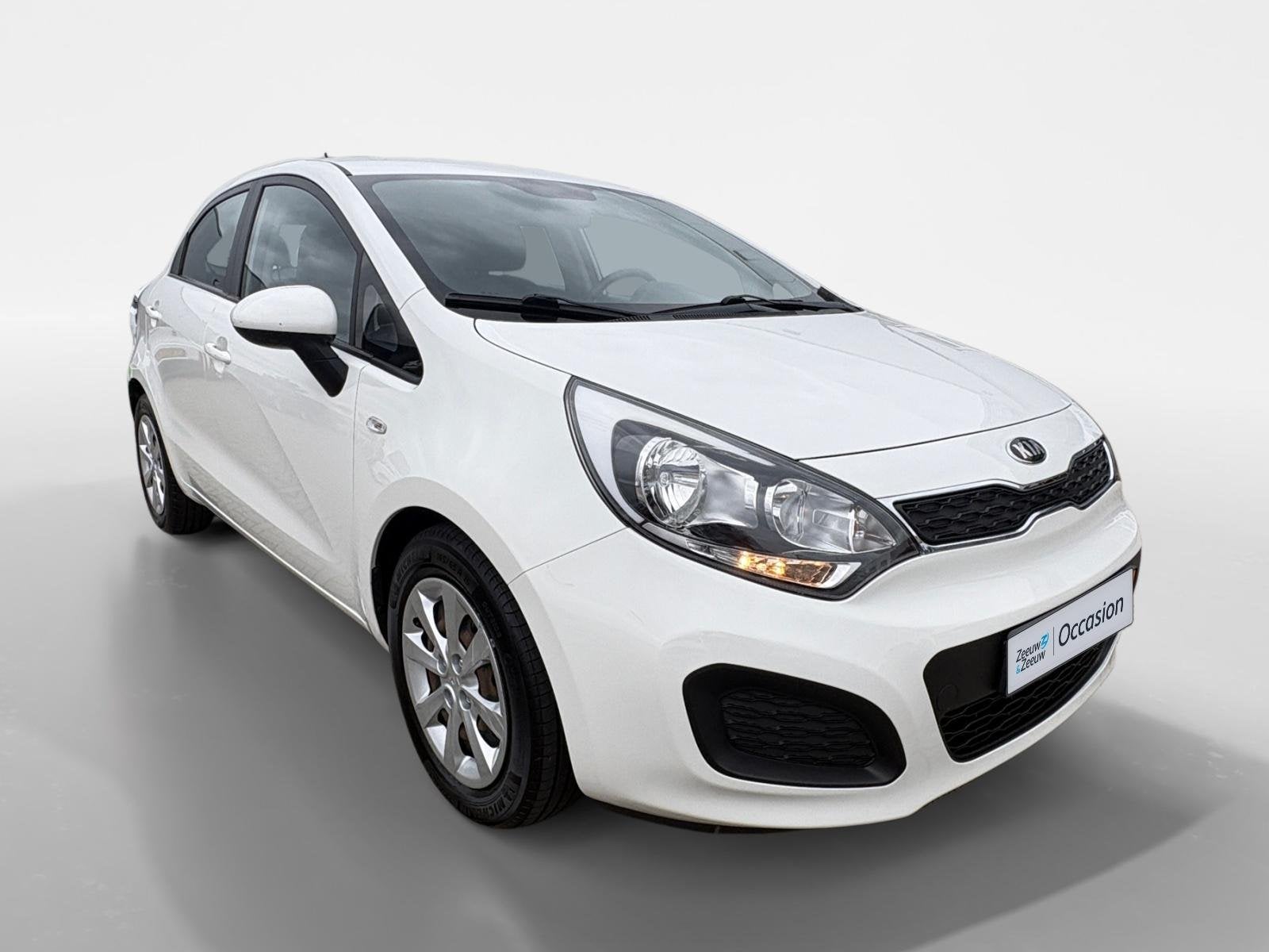 Kia Rio 1.2 CVVT Comfort Pack |Airco| Camera| dealer onderho, Auto's, 4 cilinders, Elektrische ramen, Wit, Origineel Nederlands